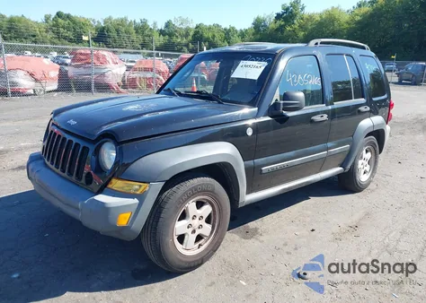 2006 Jeep Liberty Sport из США, поврежденный, VIN 1J4GL48K36W172221